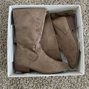 Over The Knee Boots | Size 7.5 | Taupe | Report | Sanjay